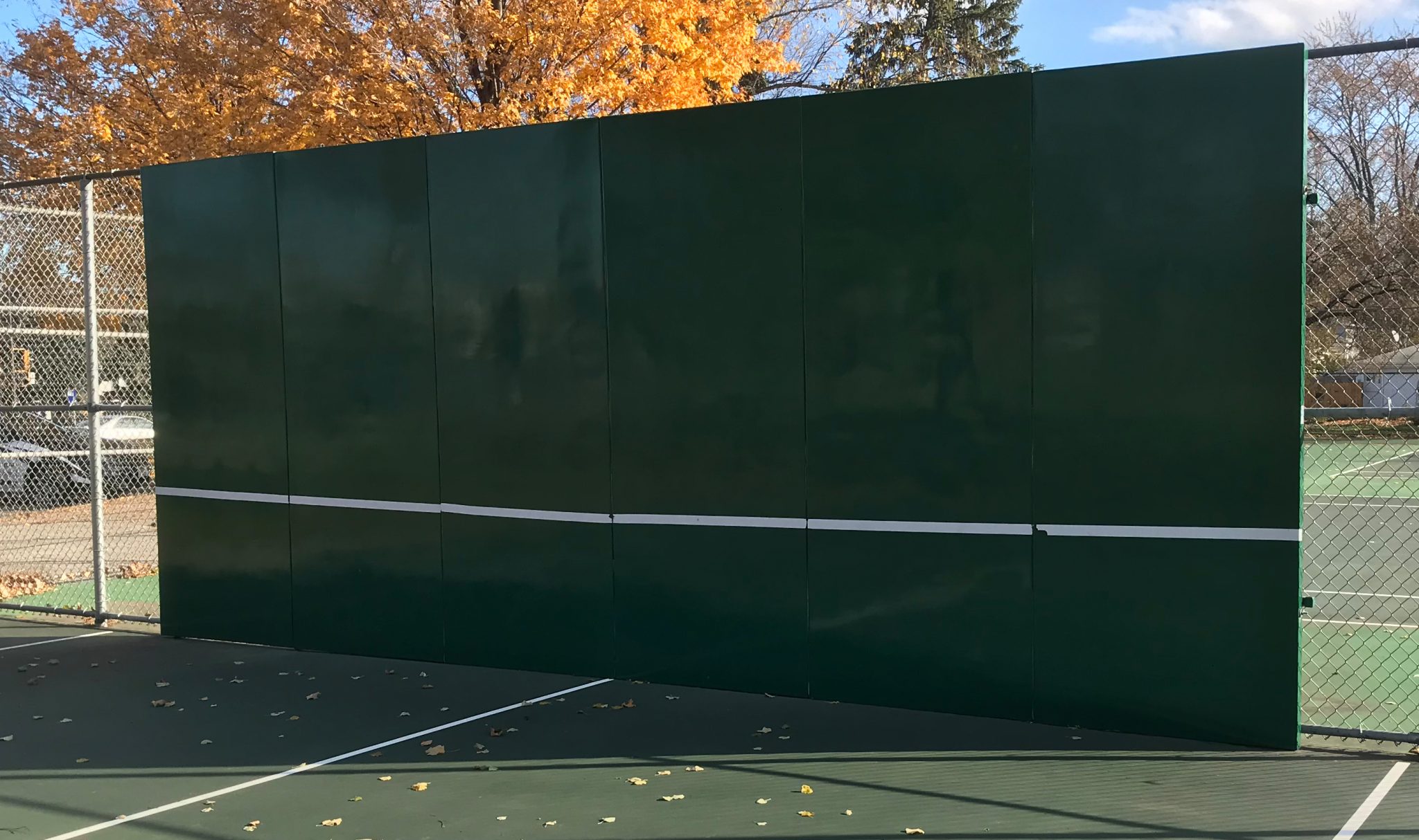 Bakko pro tennis backboard hitting wall