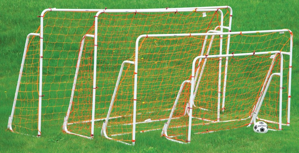Lightweight foldable soccer goals
