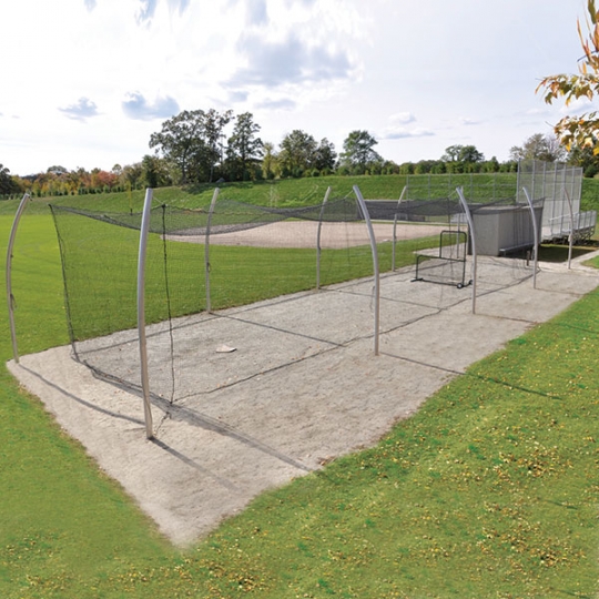 Outdoor batting cages